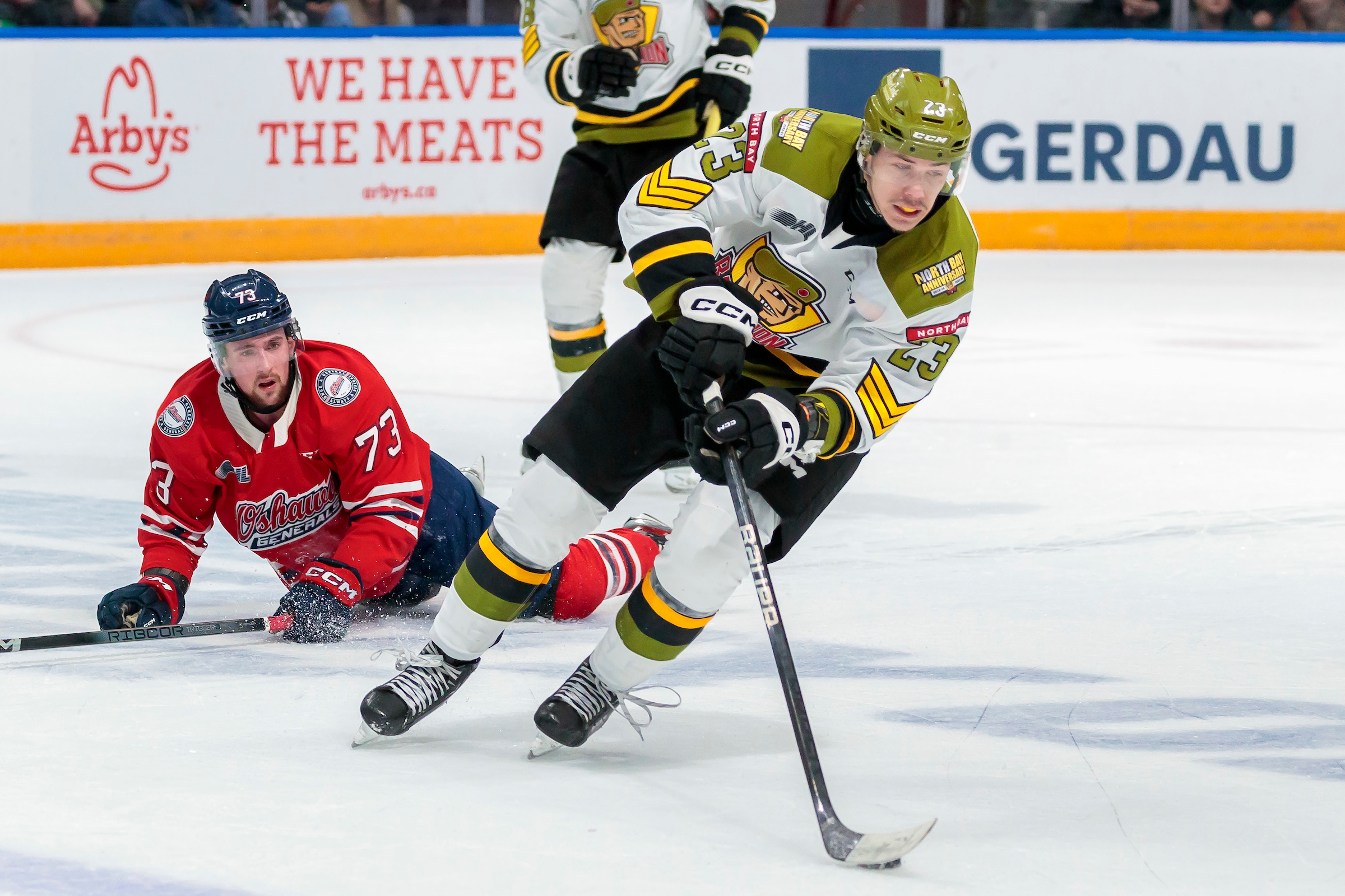 Ian Goodall/Goodall Media Inc - North Bay Battalion Stay Off the Brink of Elimination with Overtime Win Against the Oshawa Generals