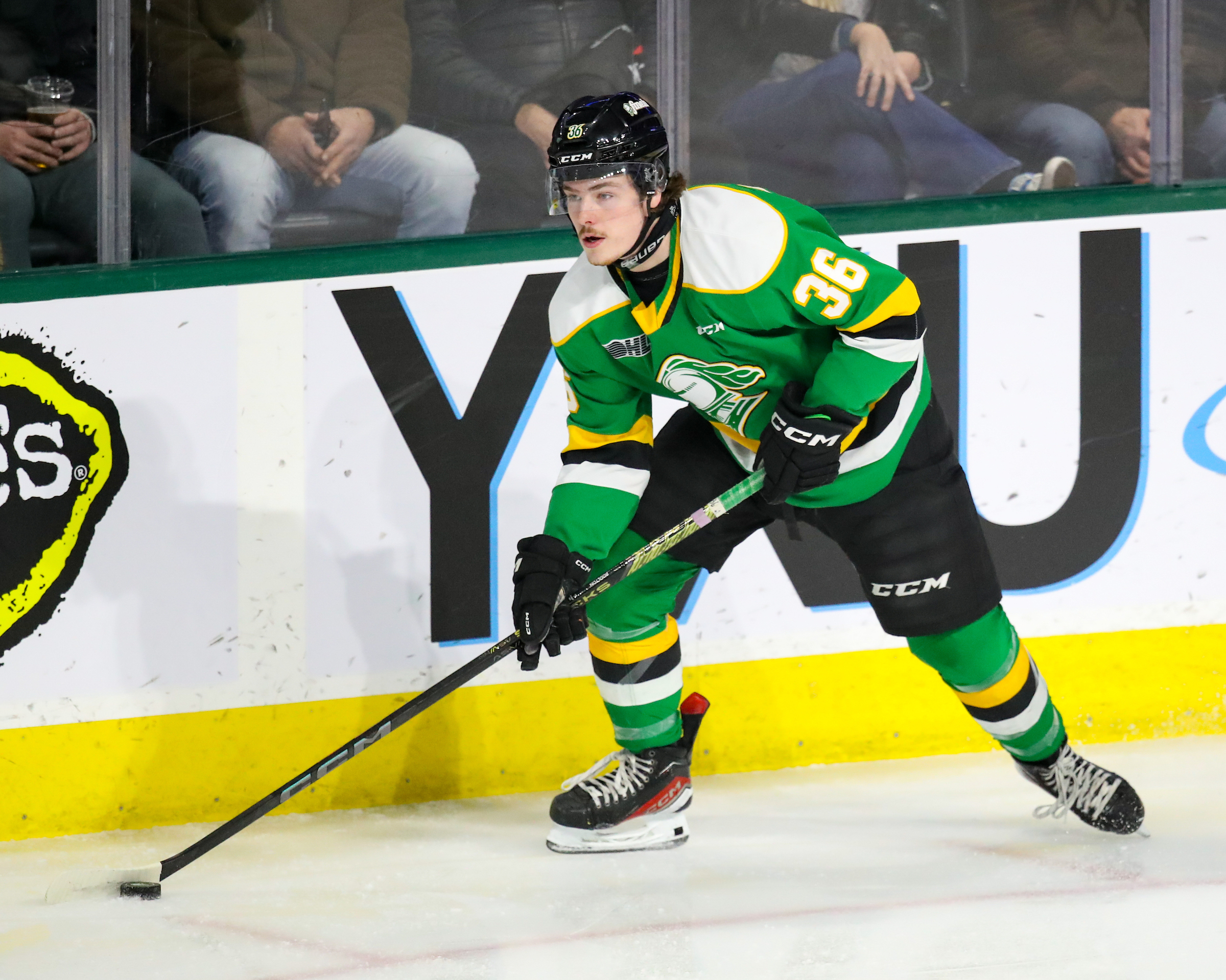 Luke Durda/OHL Images - Sawyer Boulton Has Been Suspended (Again) For Two Games Due to Slew Footing in Game 4 Versus the Saginaw Spirit