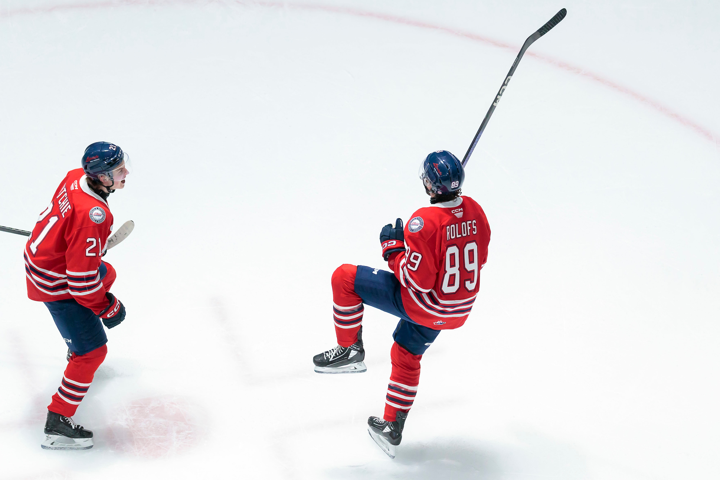 Ian Goodall/Goodall Media Inc - The Oshawa Generals Advance to the OHL Finals; Defeating North Bay 6-1 in Game 7