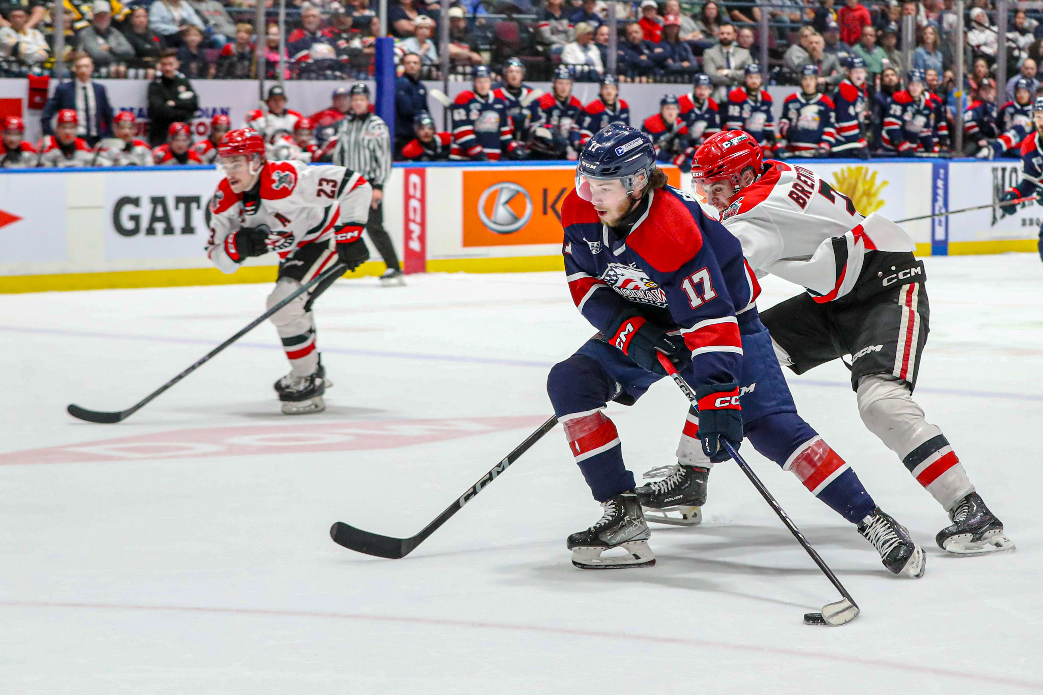 Photo by Eric Young, CHL - Josh Bloom, Saginaw Spirit Punch Their Ticket To The 2024 Memorial Cup Final