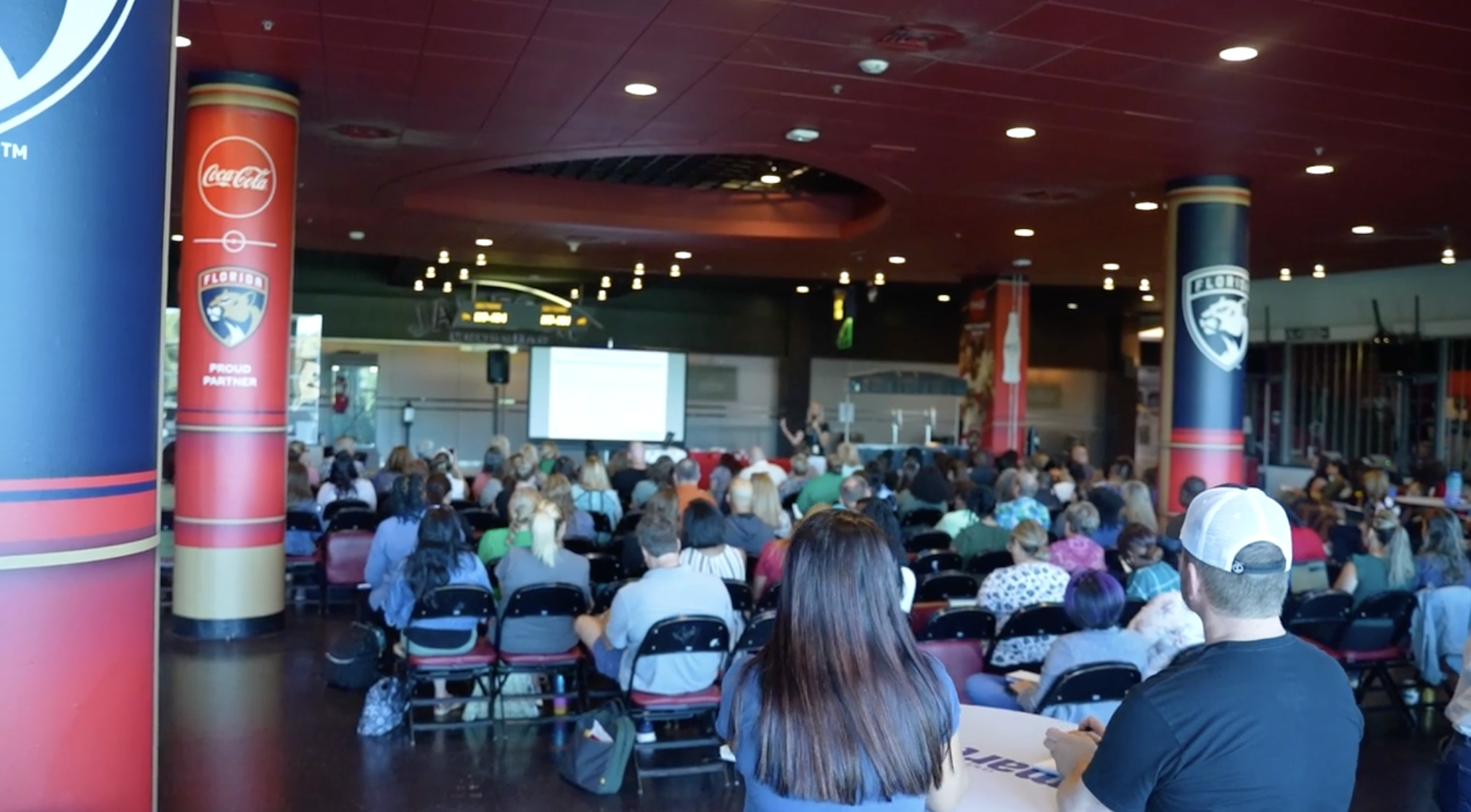 Florida Panthers - Florida Panthers host hundreds of educators for back-to-school training on floorball, STEM programs