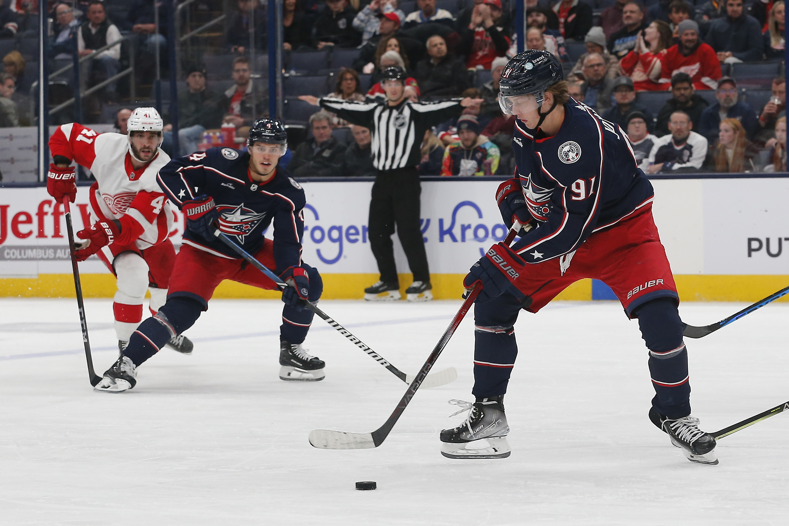 Russell LaBounty-USA TODAY Sports - Practice Lines Suggest Kent Johnson Will Be Scratched On Thursday