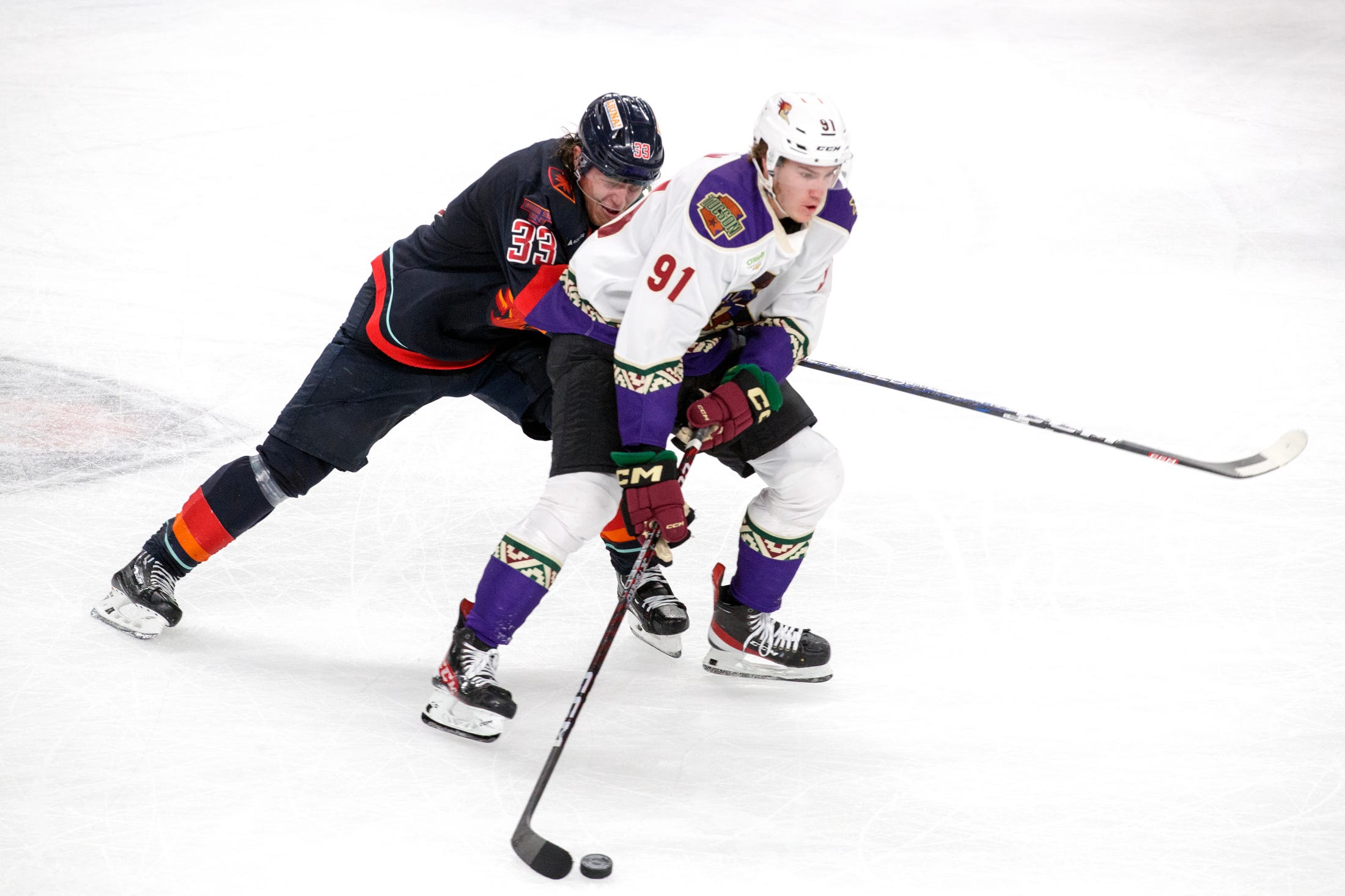 Taya Gray/The Desert Sun / USA TODAY NETWORK - Dylan Guenther, Josh Doan Shine in AHL