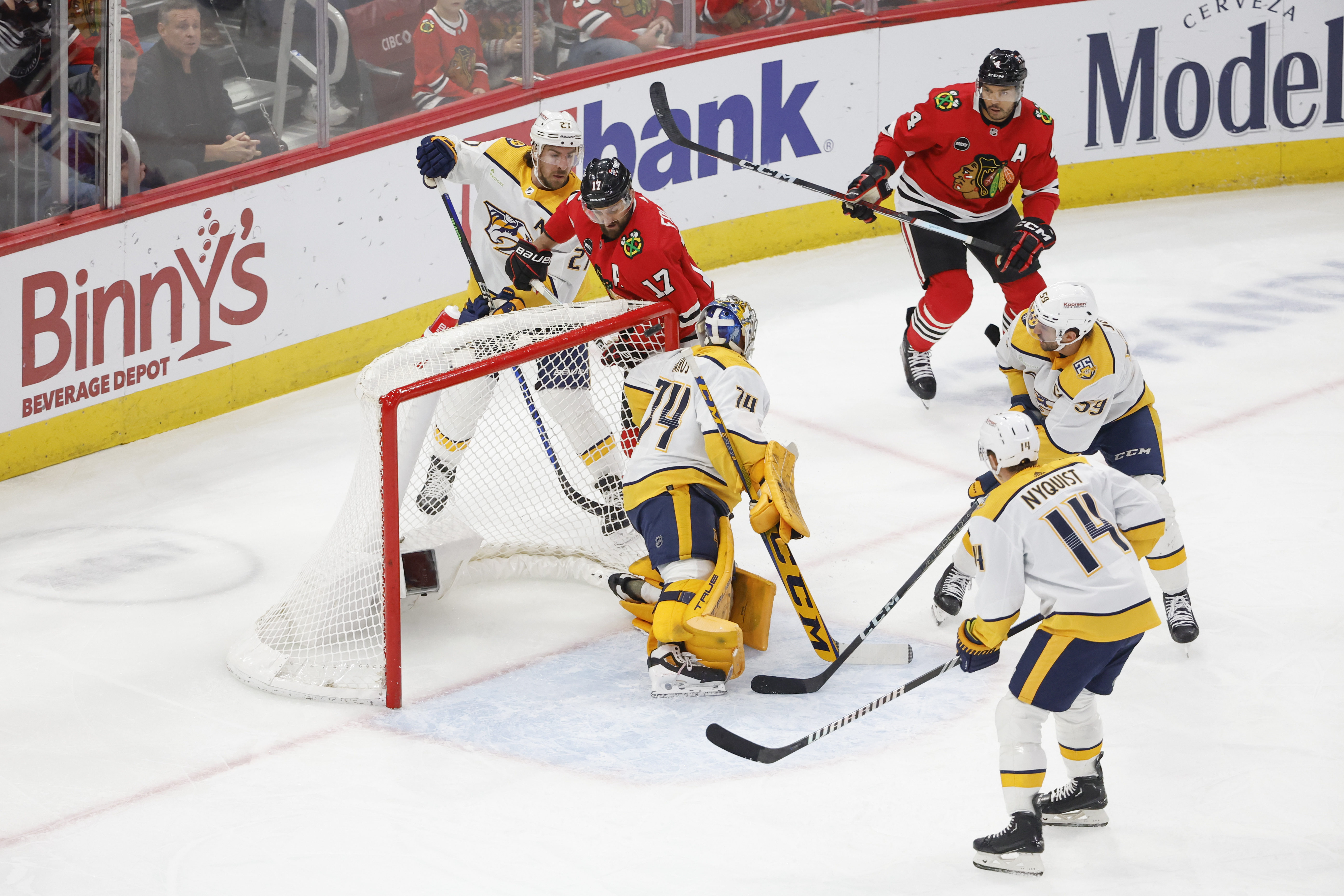 Filip Forsberg's Shootout Goal Gives Nashville Predators the Win Over Nick Foligno and the Blackhawks