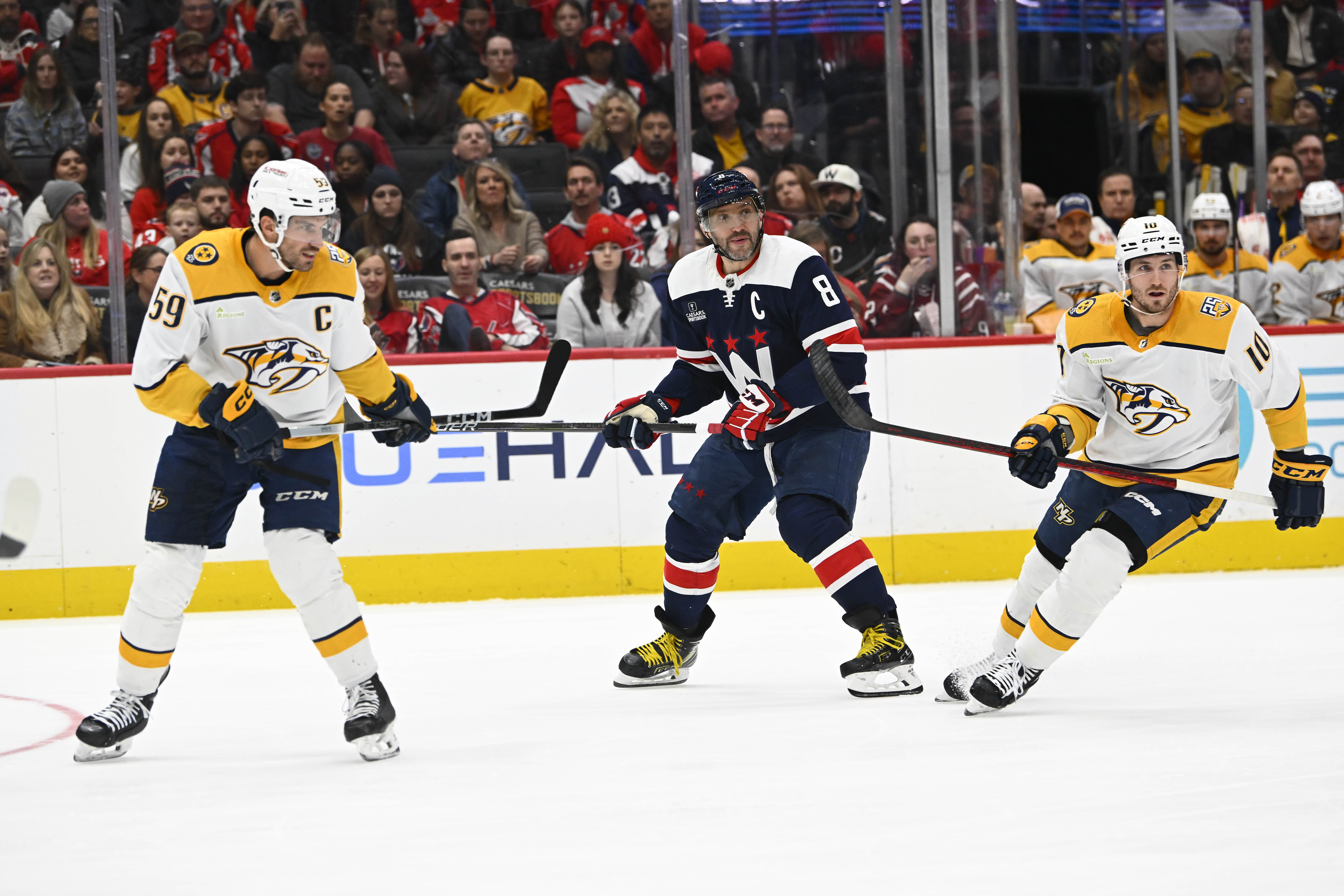 Brad Mills — USA TODAY Sports - Takeaways: Ovechkin's Potential Game-Winner Waved Off, Capitals Fall To Predators In Shootout