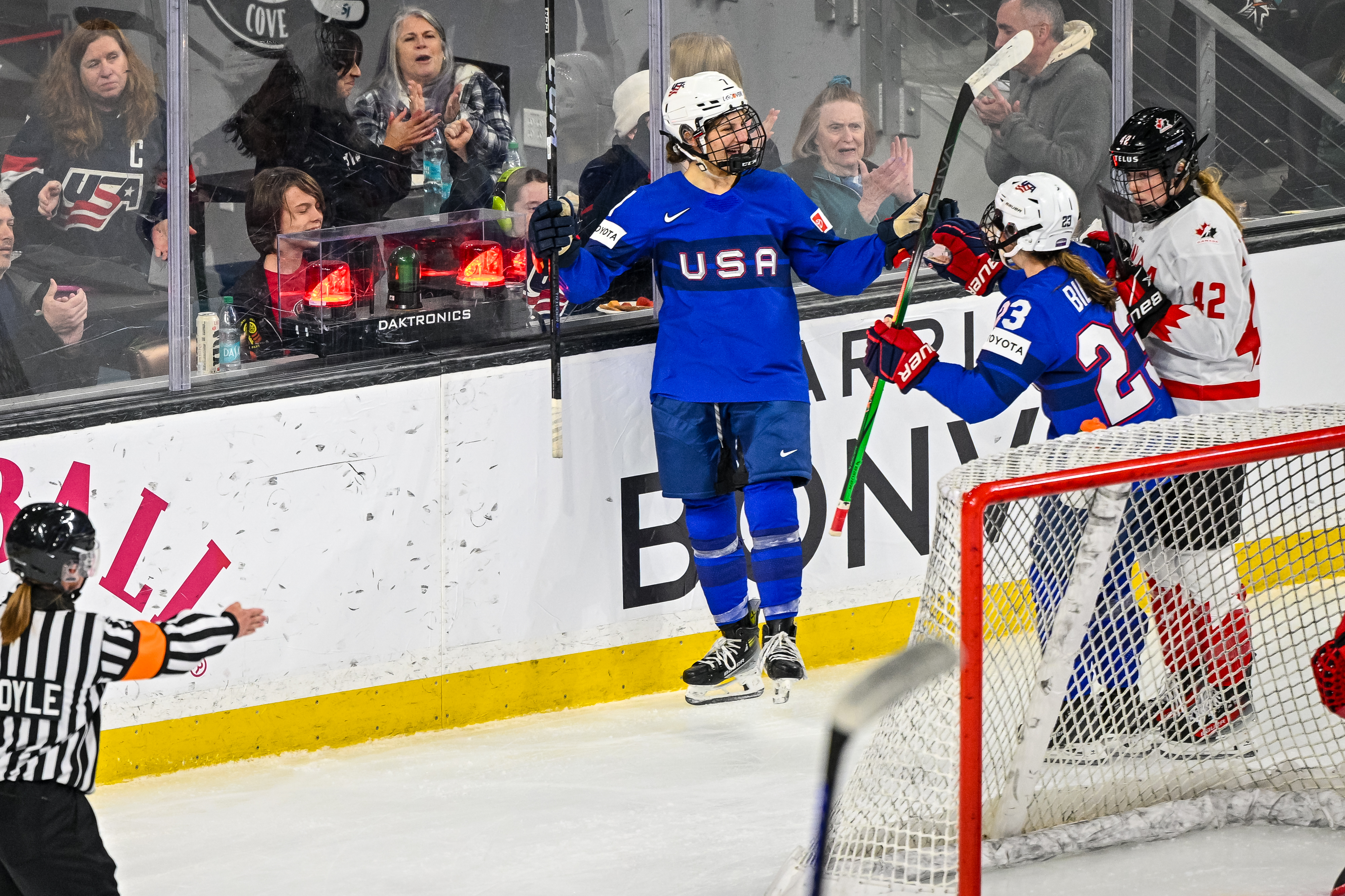 Dean Tait - Sport Shots - San Jose Hosts Women's Rivalry Series; Team USA Dominates Team Canada 7-2