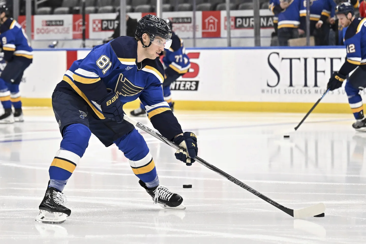 Connor Hamilton (AP Photo) - Dylan Holloway Makes Remarkable Return to Blues Lineup After Dodging Serious Injury