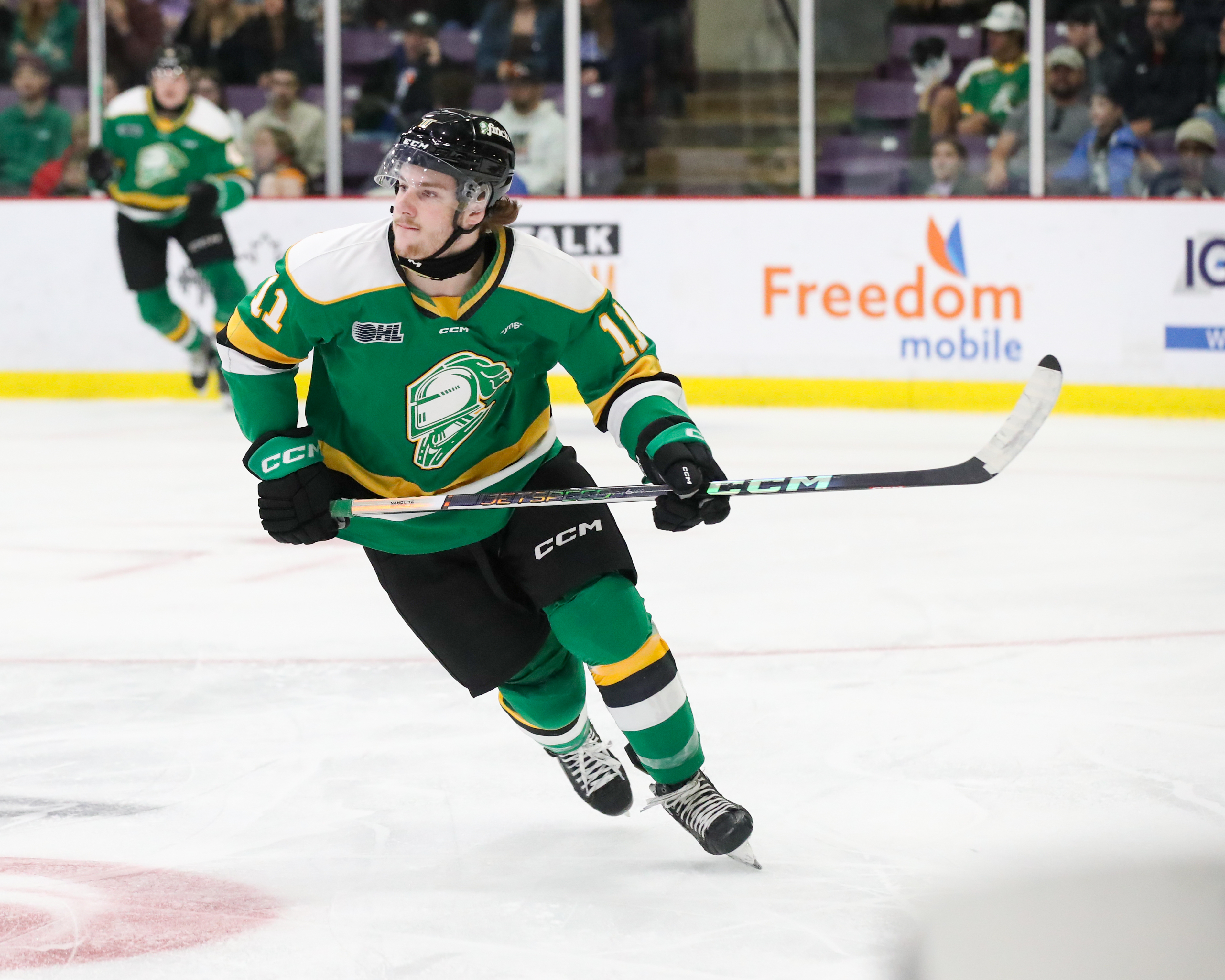 Luke Durda/OHL Images - London Knights Ryder Boulton Handed Lengthy Suspension For Slashing Calgary Flames Top Prospect Zayne Parekh