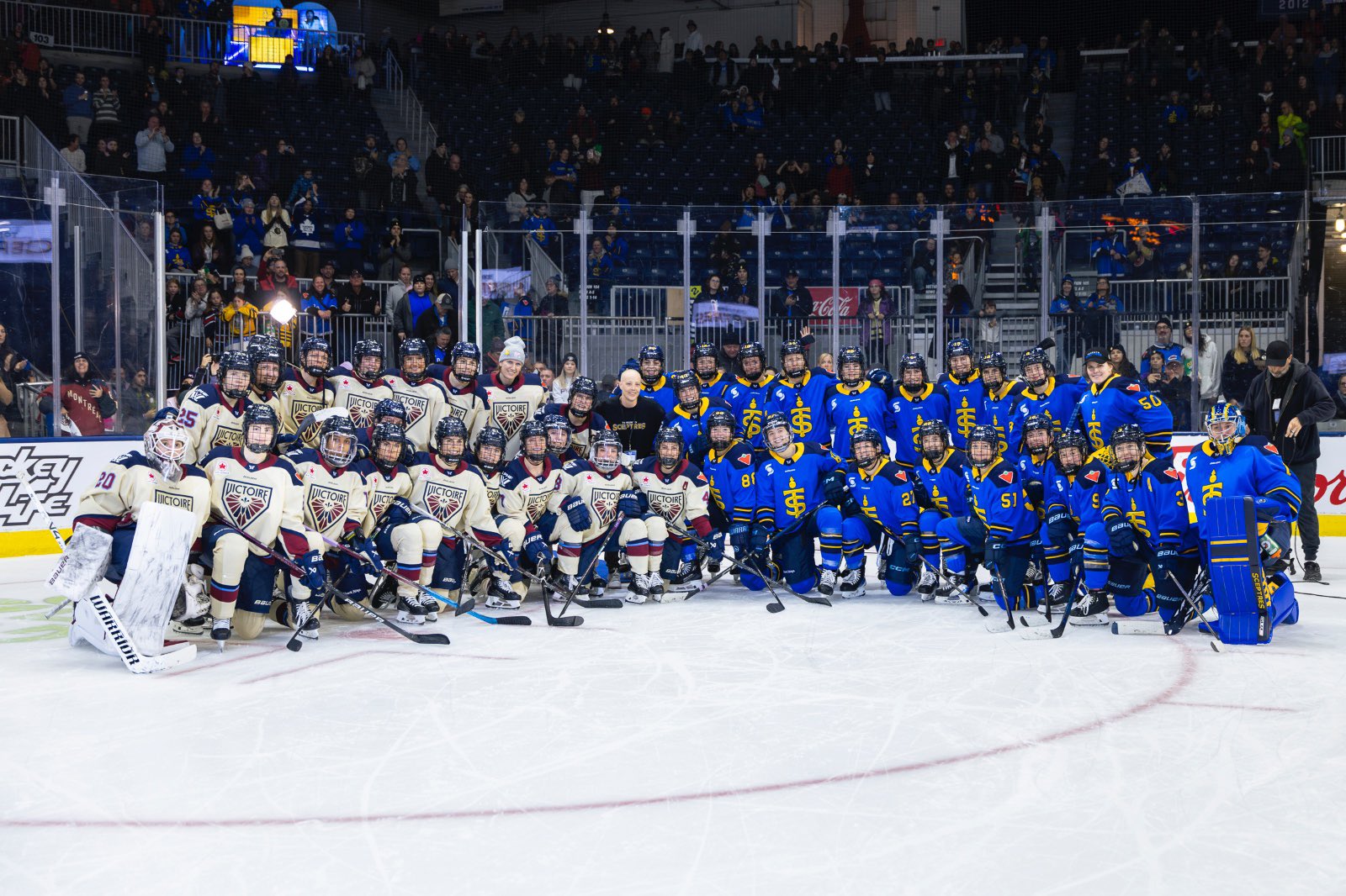Photo @ PWHL - More Than Hockey As Two Teams Come Together To Fight Alongside Erica Howe