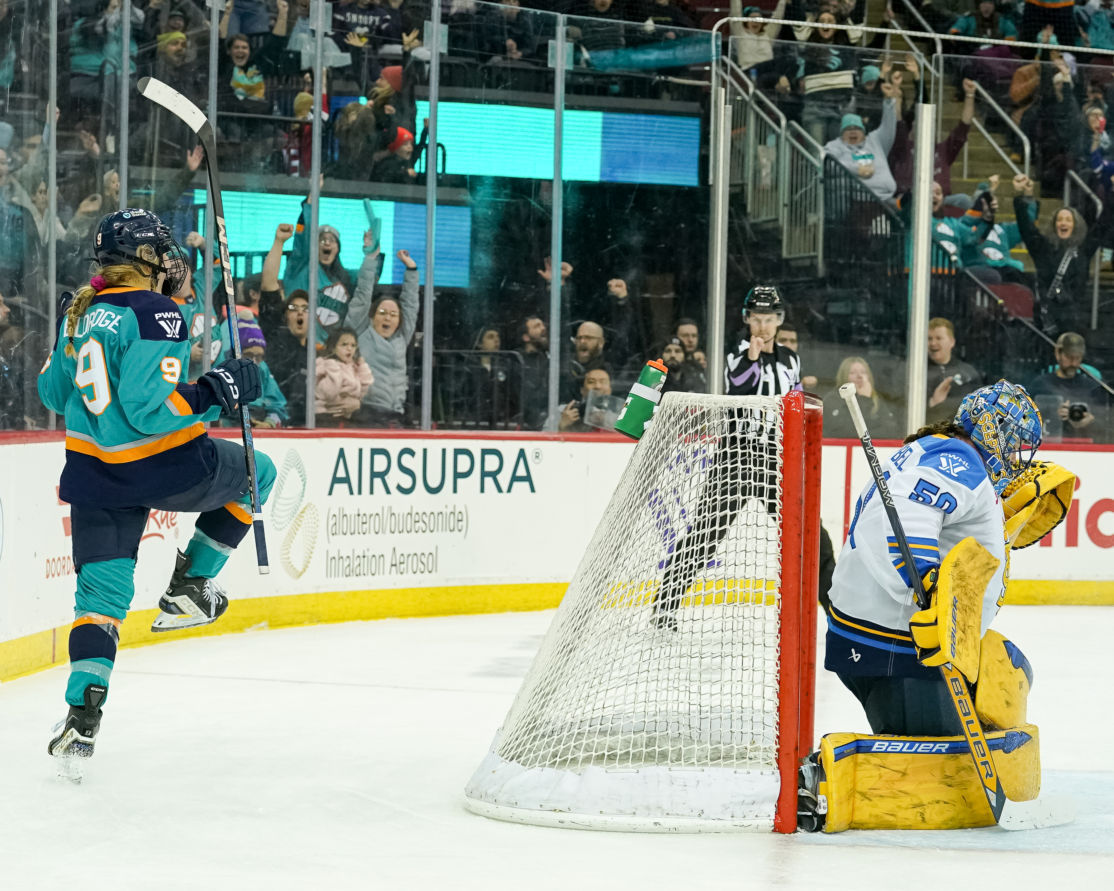 Photo @ PWHL - Schroeder's Shutout And Missed Call In Overtime Boost Sirens