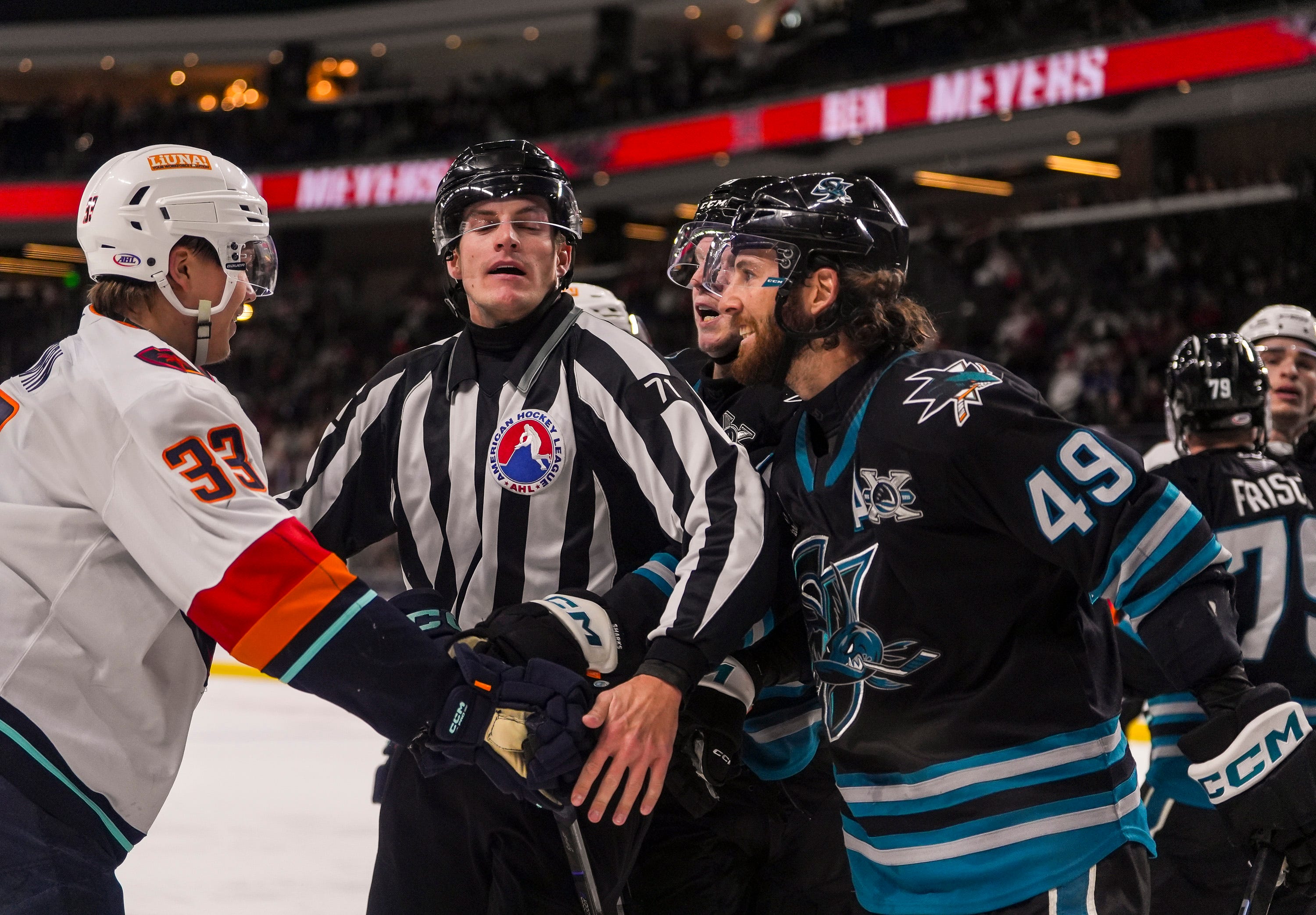 Andy Abeyta/The Desert Sun / USA TODAY NETWORK via Imagn Images - Sharks Enforcer Surprised by NHL Call Up