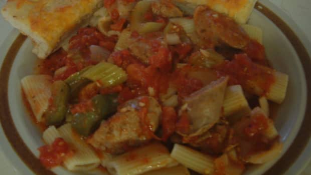 recipe-pasta-and-sausage-hot-and-spicy-meal
