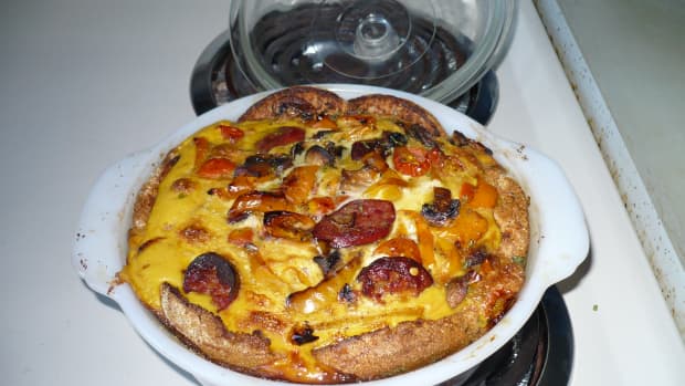 grilled-veggie-and-smoked-cheddar-sausage-strata