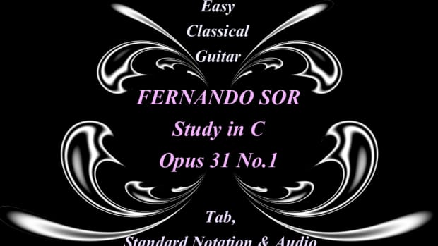 easy-classical-guitar-fernando-sor-study-no1-in-c-tab-and-notation-with-audio