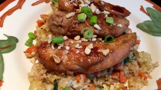 ginger-fried-rice-with-bok-choy-and-bulgulgi-style-chicken