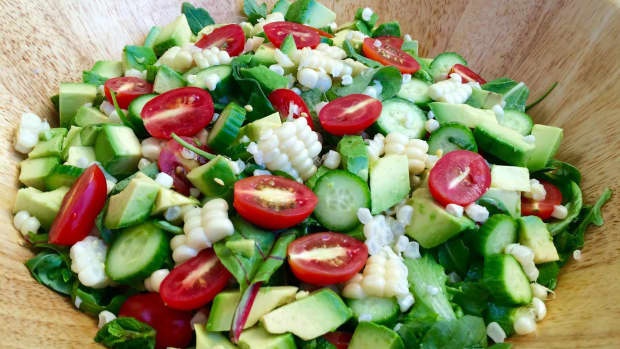 mint-lime-summer-salad-with-corn-and-avocado