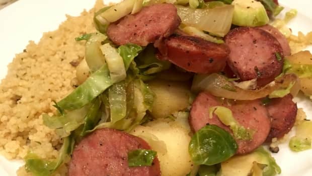 sausage-with-brussel-sprouts
