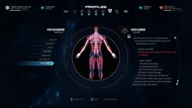 Mass Effect Andromeda Build Guide Sentinel Profile Levelskip