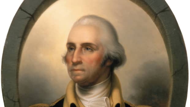 GEORGE WASHINGTON AS PAINTED BY REMBRANDT PEALE (1823)