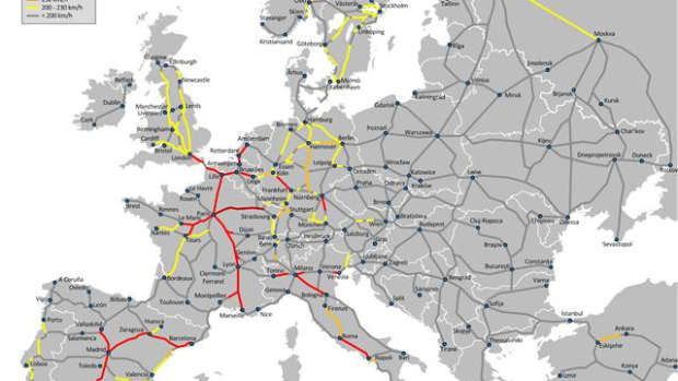 European rail lines
