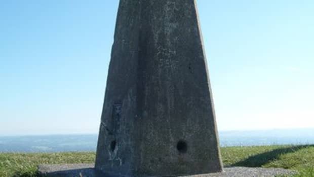 Marker and surveying triangulation point.