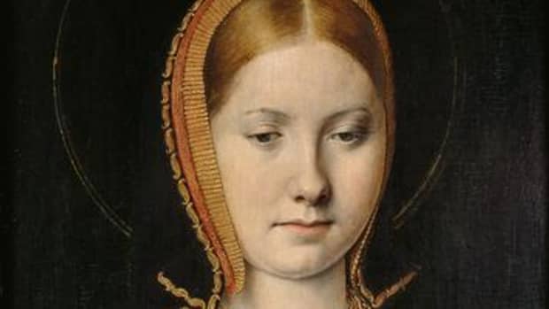 Catherine of Aragon in c. 1503, as the widowed Princess of Wales