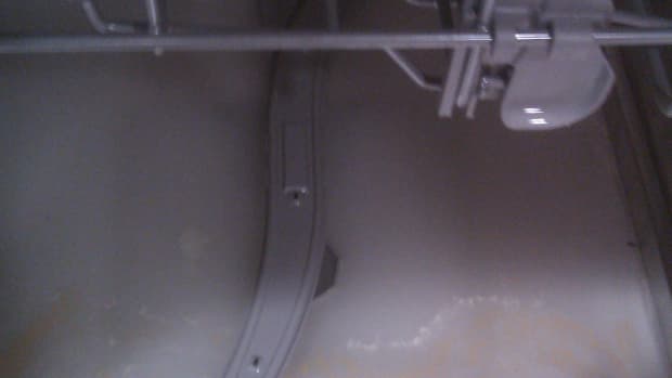 This is a picture of a dishwasher that won't drain
