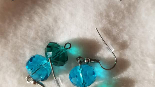 how-to-make-simple-faceted-blue-and-green-see-through-earrings