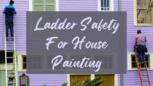 painting-your-house-exterior-using-ladders