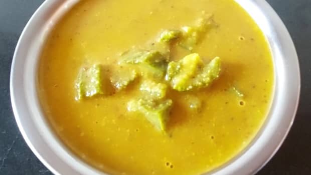 ridge-gourd-curry-gojju-recipe