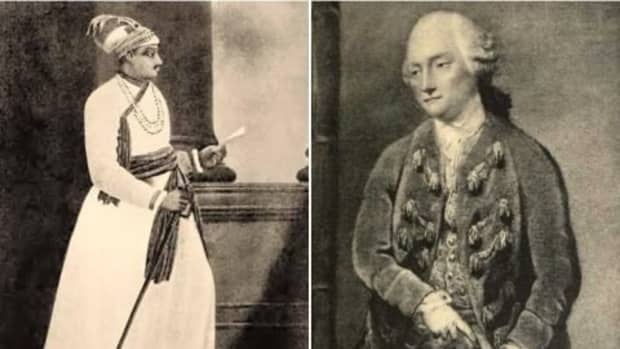 Siraj-ud-daulah (Left) and Robert Clive (Right)