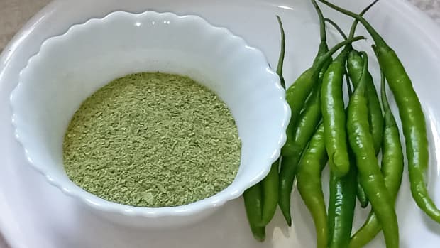 homemade-green-chilli-powder-recipe