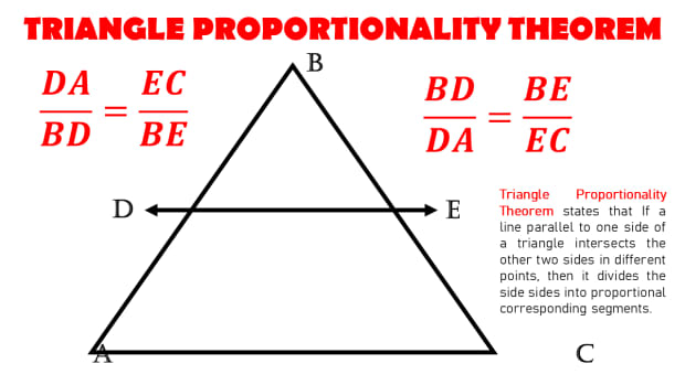 三角形 - 比例 - 定理 - 防范和示例