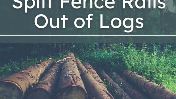 how-to-split-and-make-fence-rails-out-of-logs