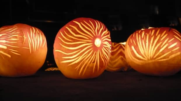 Turnips carved into lanterns for Räbechilbi