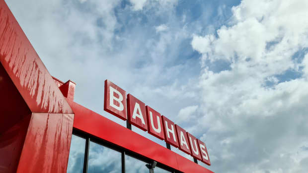 Sign for a Bauhaus hardware store in Germant