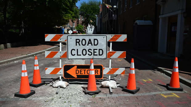 Road Closed Sign