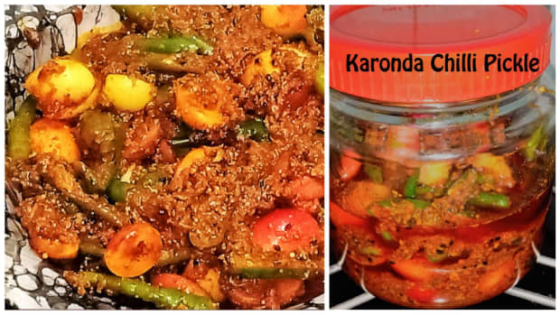 karonda-mirch-ka-achar-carandus-plum-green-chilli-pickle-recipe