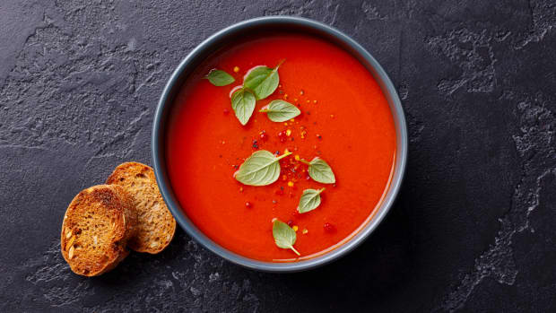 Fresh Tomato Soup with Mascarpone