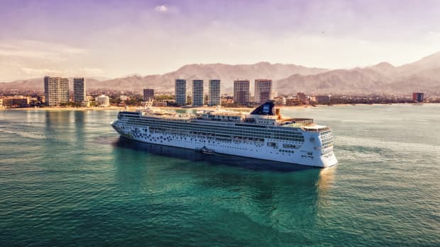 Norwegian Cruise Line ship in Mexico