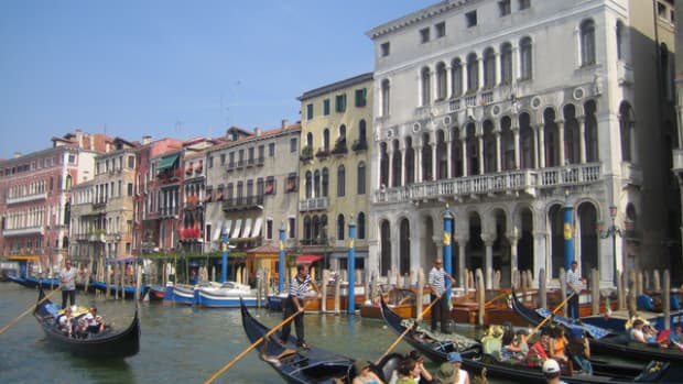 Gondolas, Grand Canal, Venice, Italy