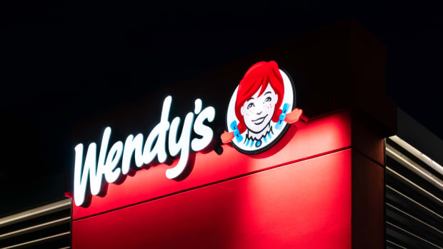 Wendy's Sign At Night