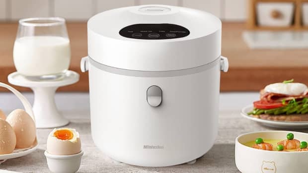 TLOG TLOg Mini Rice cooker 25-cup Uncooked(5-cup cooked), Healthy ceramic  coating 12L Small Rice cooker for 1-3 People, Portable Trav