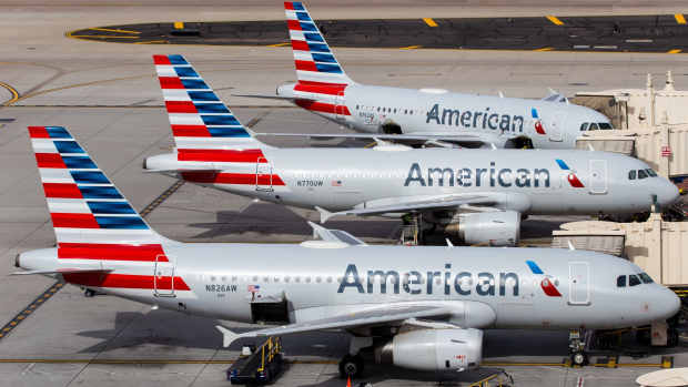 A trio of American Airlines planes