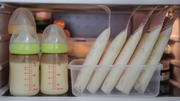breastmilk in the fridge