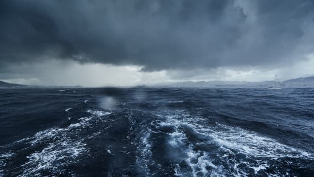 stormy day at sea