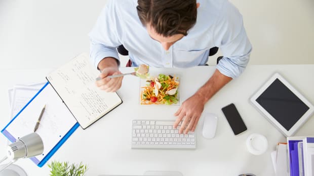 Eating lunch at your desk