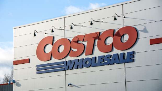 An outdoor sign at Costco Wholesale.