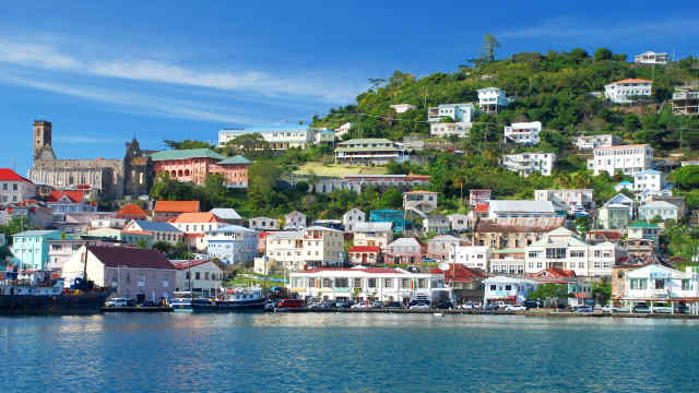 The port in St. George's in Grenada