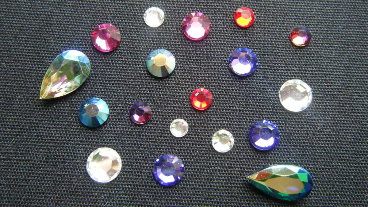 Stick-on Gem Large Size Bejeweled Self Adhesive Gems for Arts and Craft